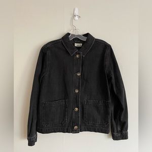 Urban Outfitters Moto Black Denim Jacket